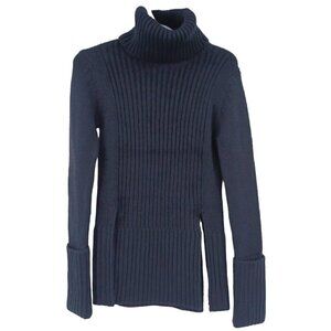 Finders Keepers Navy Blue Ribbed Turtleneck Sweater Women's XXS Lounge Wear